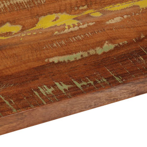 Table top 100x20x3.8 cm rectangular reclaimed solid wood