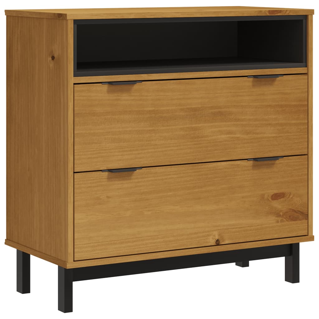 Chest of drawers FLAM 80x40x80 cm solid pine wood