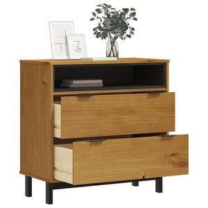 Chest of drawers FLAM 80x40x80 cm solid pine wood