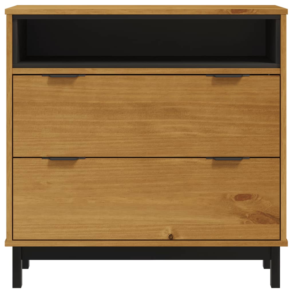 Chest of drawers FLAM 80x40x80 cm solid pine wood