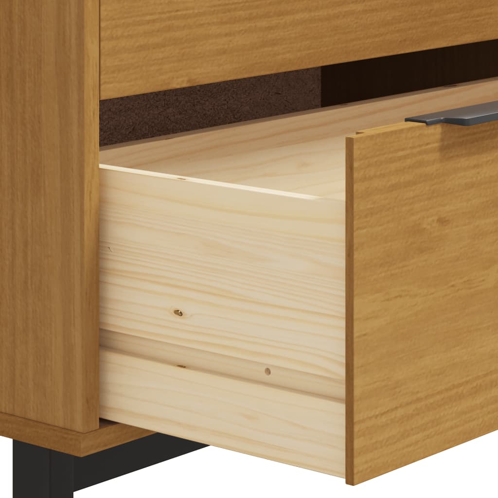 Chest of drawers FLAM 80x40x80 cm solid pine wood