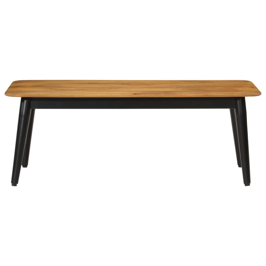 Coffee table 110x50x40 cm solid mango wood and iron
