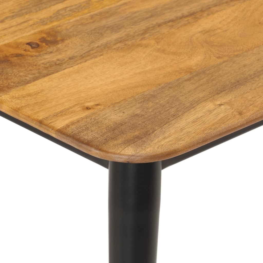 Coffee table 110x50x40 cm solid mango wood and iron