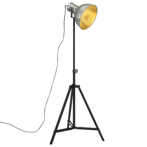 Floor lamp 25 W vintage silver 61x61x90/150 cm E27