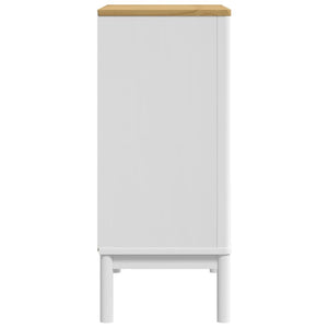 Chest of drawers FLORO white solid pine wood