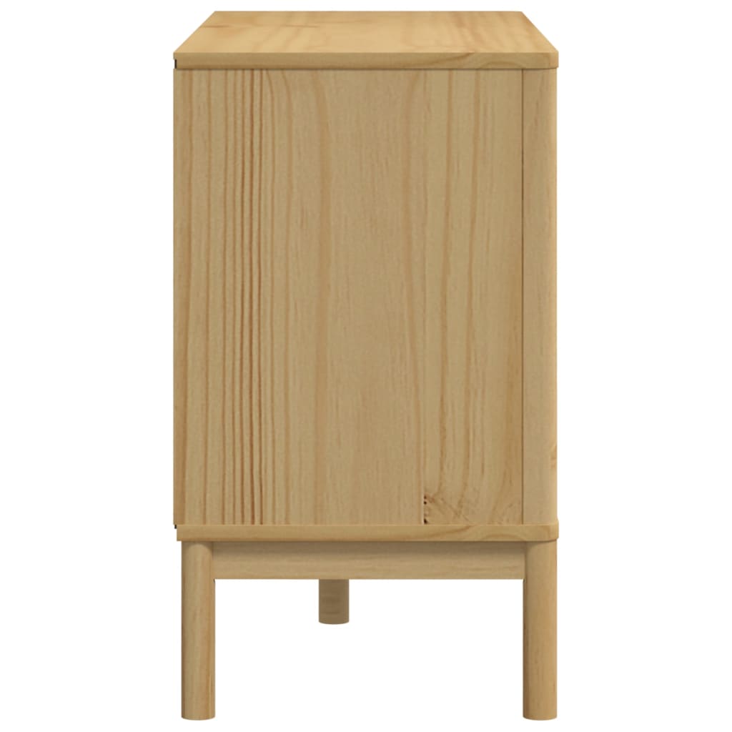 Chest of drawers FLORO wax brown solid pine