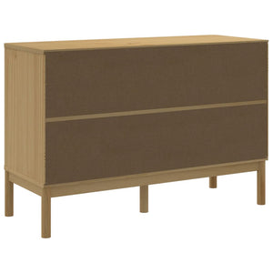 Chest of drawers FLORO wax brown solid pine