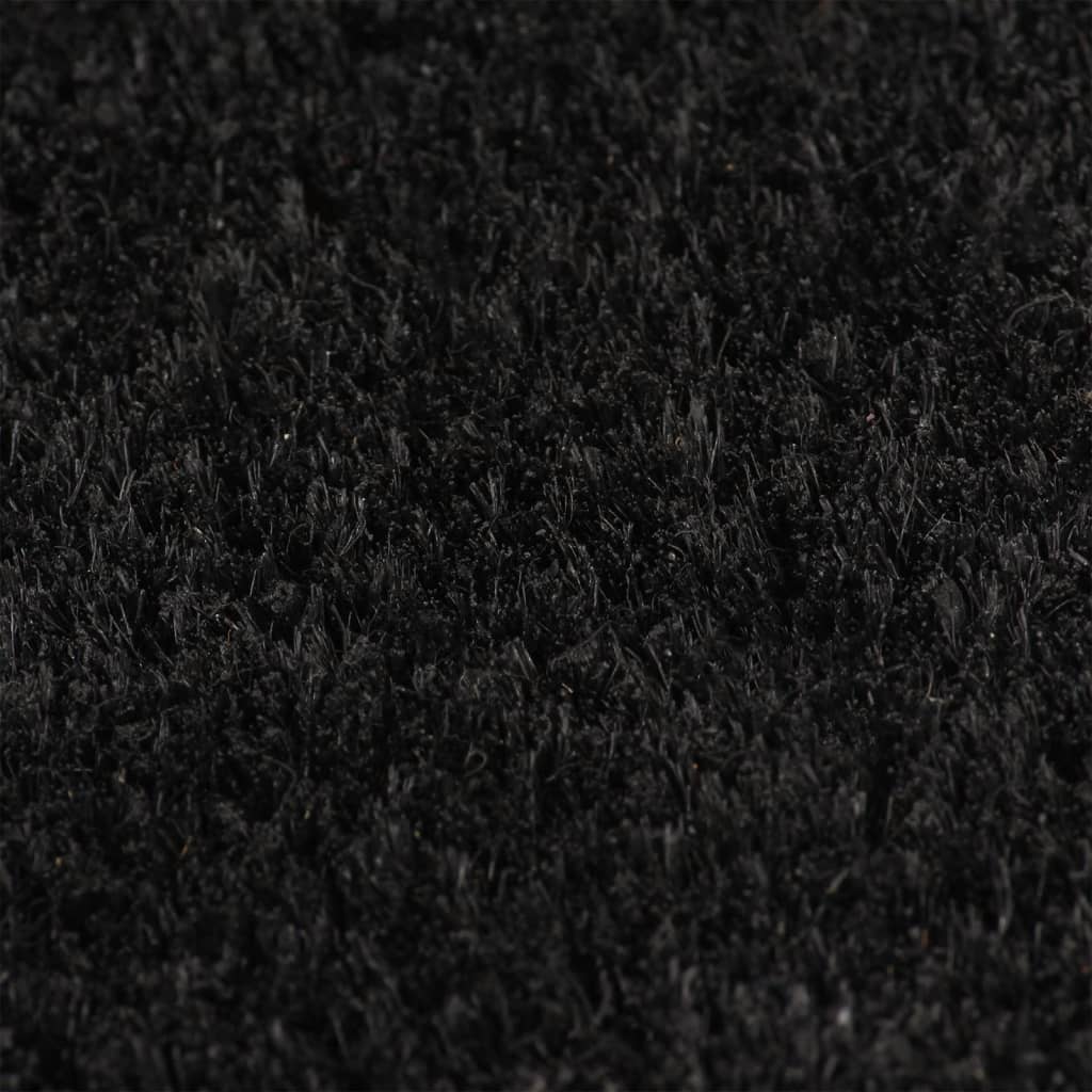 Doormat black 100x300 cm tufted coconut fiber