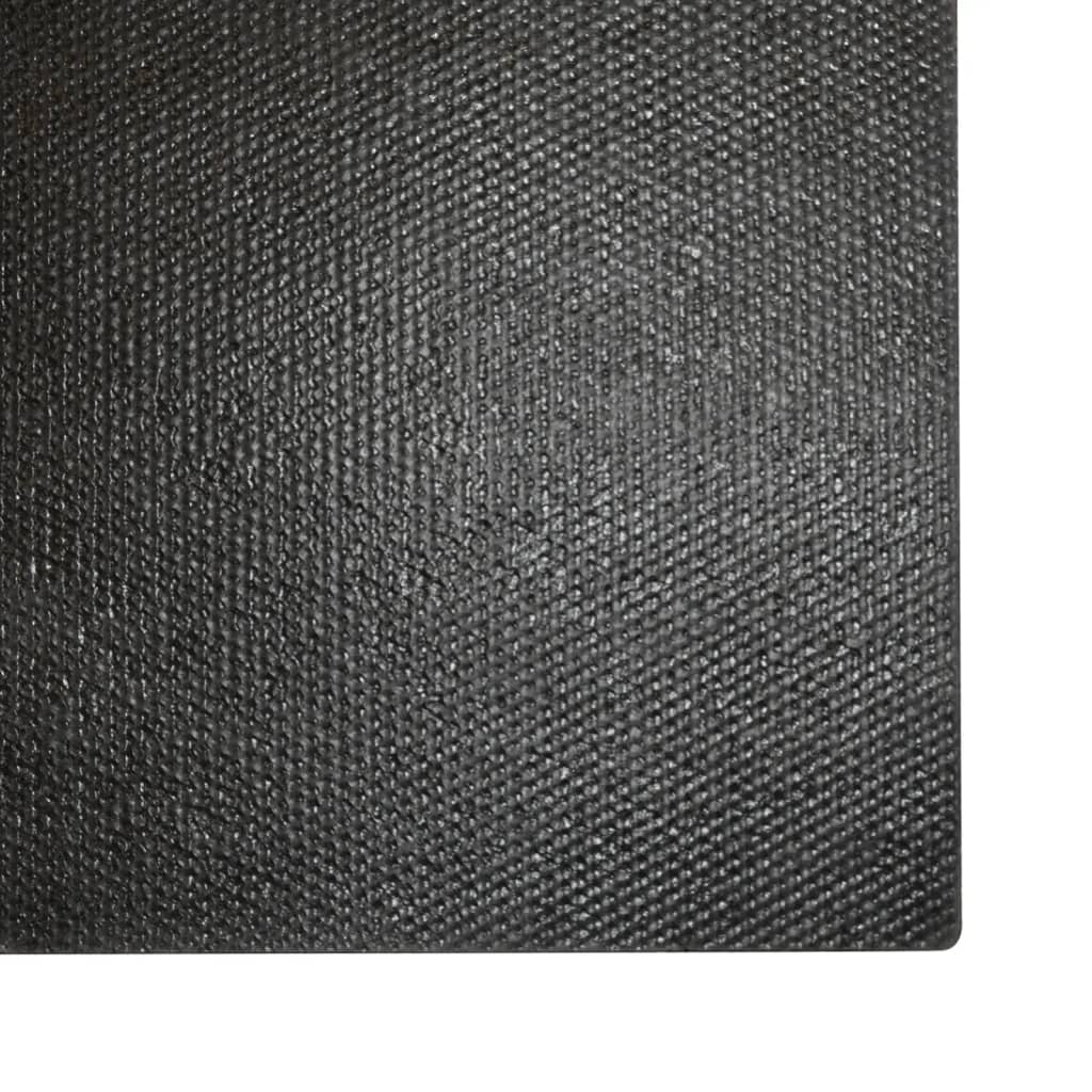 Doormat black 100x300 cm tufted coconut fiber