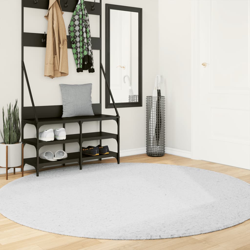 Carpet OVIEDO short pile grey Ø 200 cm
