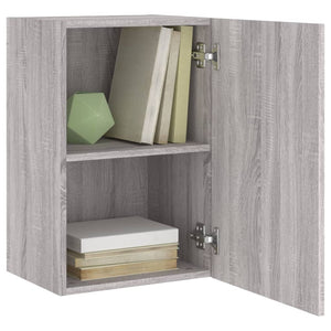 Wall-mounted TV benches 2 pcs gray sonoma 40.5x30x60 engineered wood