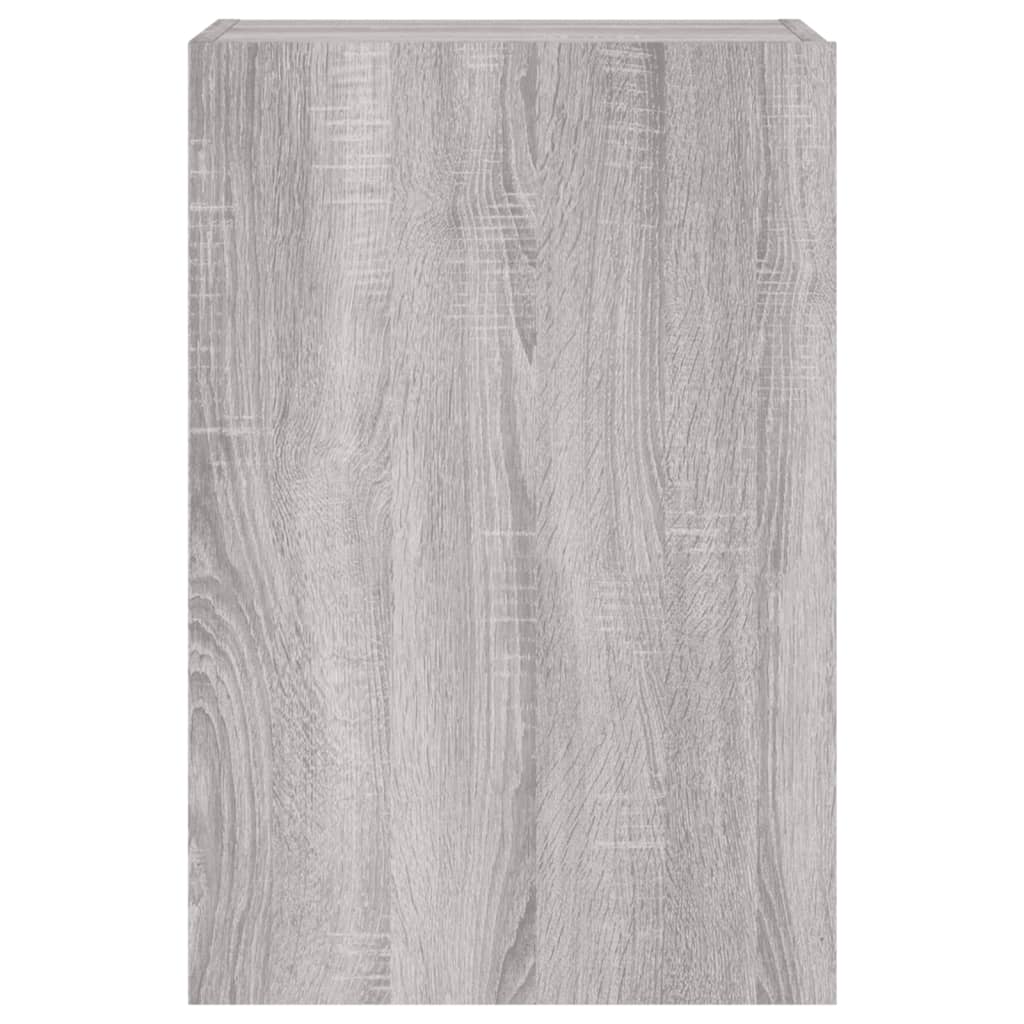 Wall-mounted TV benches 2 pcs gray sonoma 40.5x30x60 engineered wood