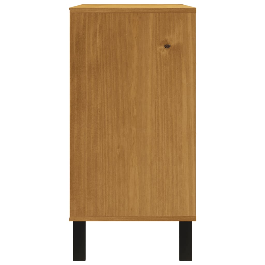 Chest of drawers FLAM 110x40x80 cm solid pine wood