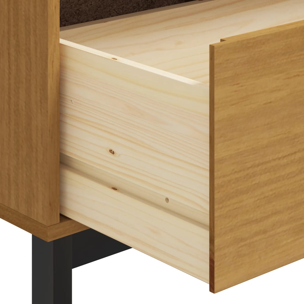 Chest of drawers FLAM 110x40x80 cm solid pine wood