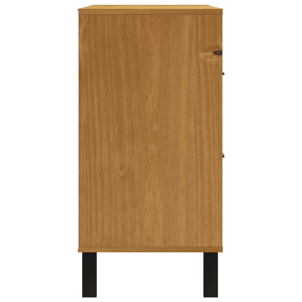 Chest of drawers FLAM 110x40x80 cm solid pine wood