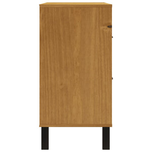 Chest of drawers FLAM 110x40x80 cm solid pine wood