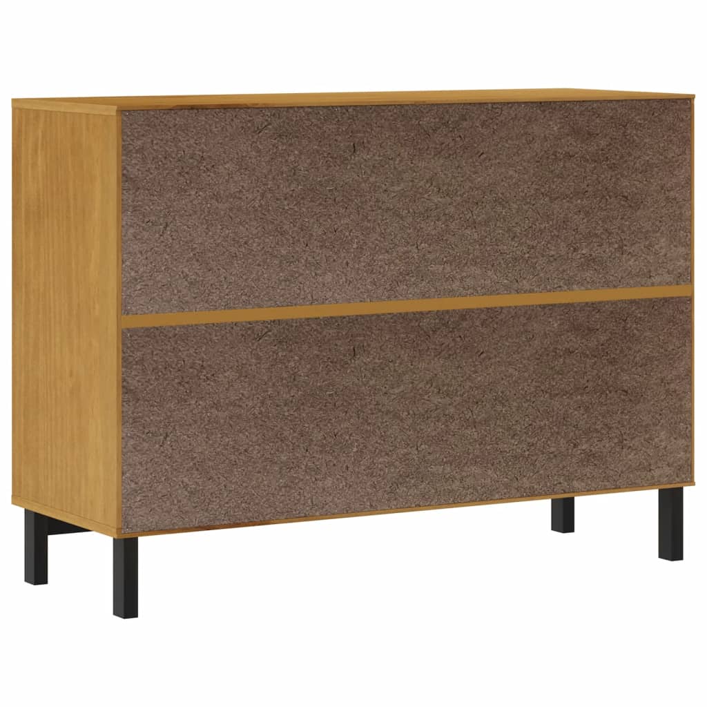 Chest of drawers FLAM 110x40x80 cm solid pine wood