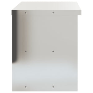 Wall-mounted kitchen cabinet with shelf stainless steel