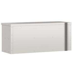 Wall-mounted kitchen cabinet with shelf stainless steel