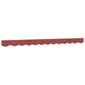 Replacement fabric for awning cover burgundy stripe 3 m