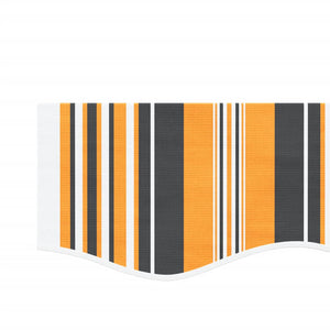 Replacement fabric for awning cover yellow and grey 6 m