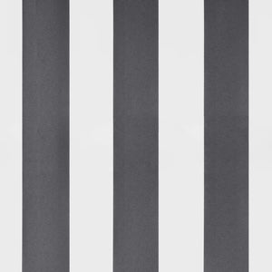 Retractable awning anthracite and white 3.5x2.5 m fabric aluminum