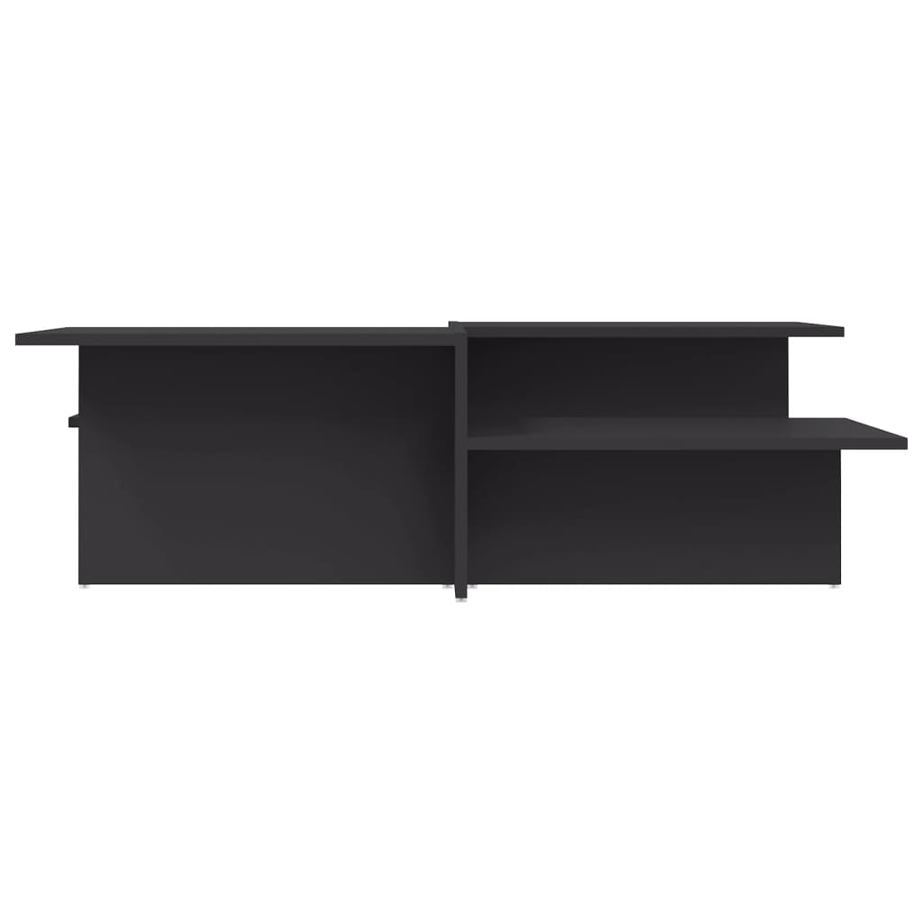 Coffee table 2 pcs grey engineered wood