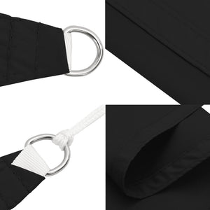 Solseil svart 2x2x2 m 100% polyester oxford