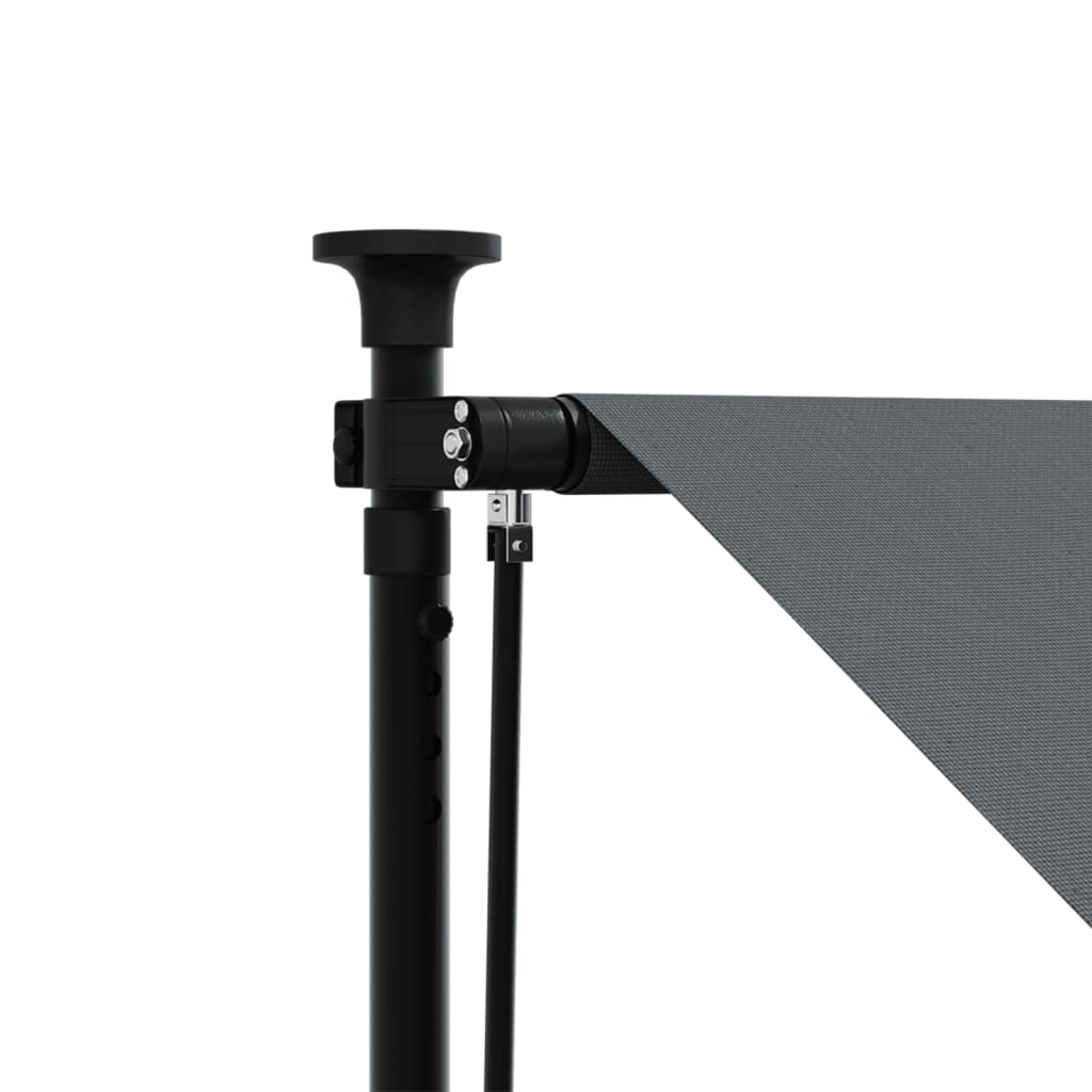 Retractable awning anthracite 300x150 cm fabric and steel
