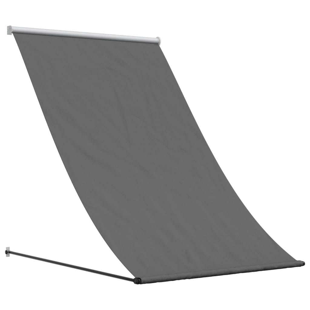 Retractable awning anthracite 100x150 cm fabric and steel