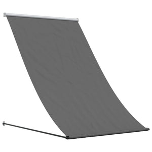 Retractable awning anthracite 100x150 cm fabric and steel