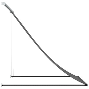 Retractable awning anthracite 100x150 cm fabric and steel