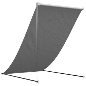 Retractable awning anthracite 100x150 cm fabric and steel