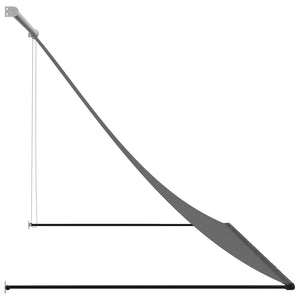 Retractable awning anthracite 200x150 cm fabric and steel