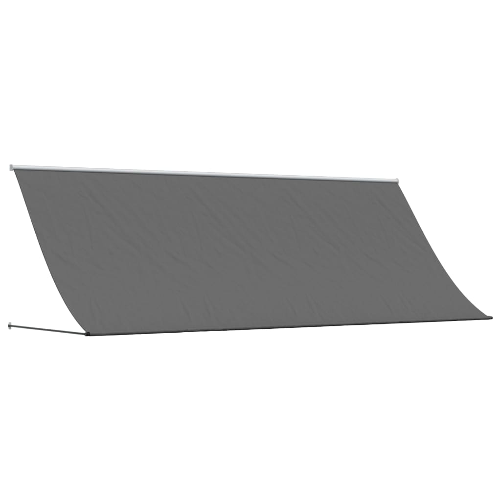 Retractable awning anthracite 400x150 cm fabric and steel