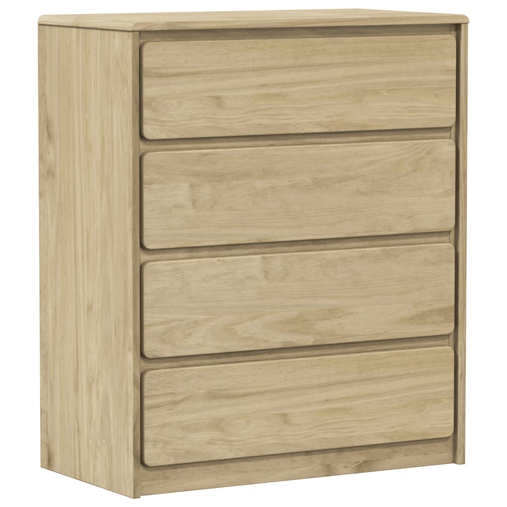 Chest of drawers SAUDA oak 76.5x39x91 cm solid pine