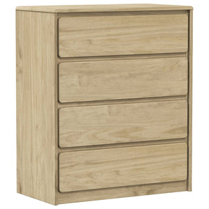 Chest of drawers SAUDA oak 76.5x39x91 cm solid pine