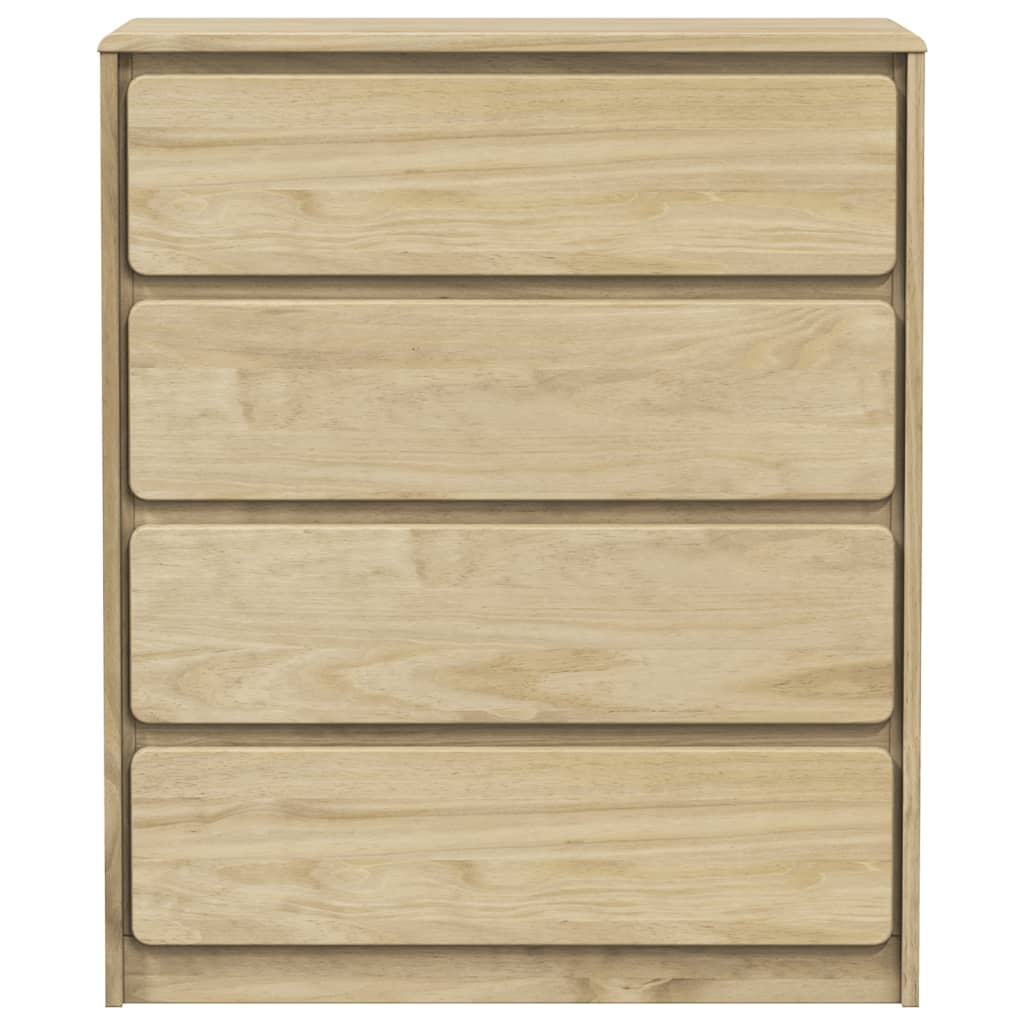 Chest of drawers SAUDA oak 76.5x39x91 cm solid pine