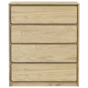 Chest of drawers SAUDA oak 76.5x39x91 cm solid pine