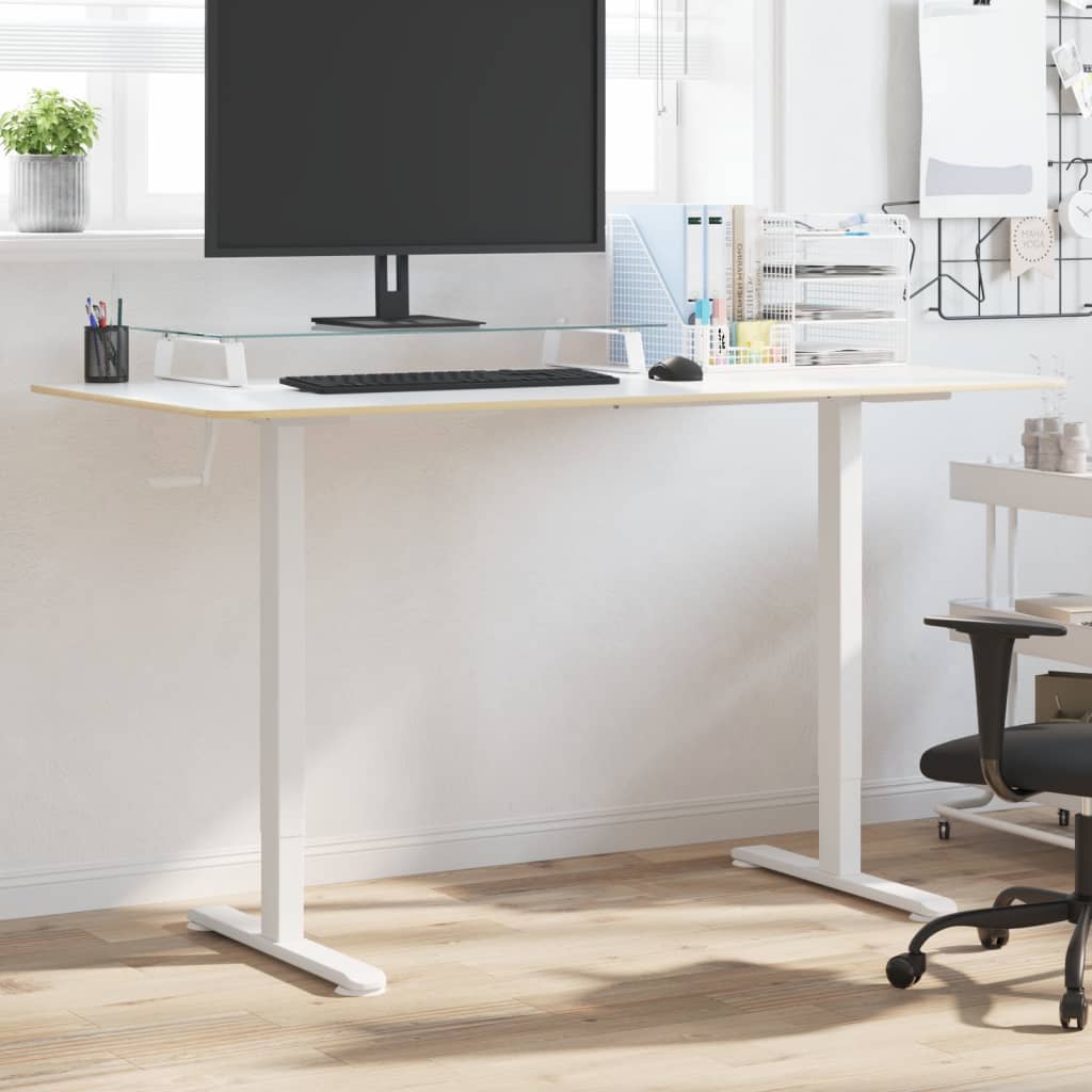 Standing frame for desk white (94-135)x60x(70-114) cm steel