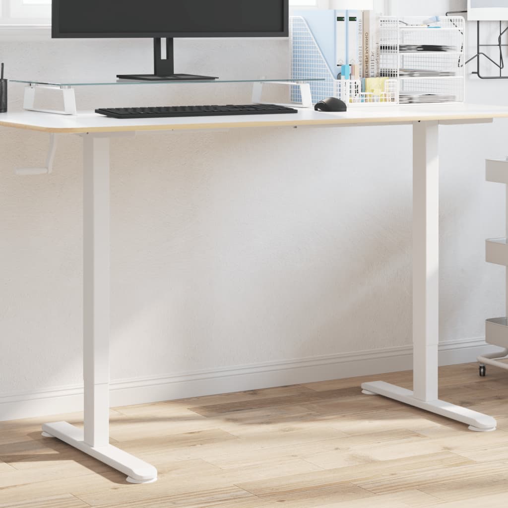 Standing frame for desk white (94-135)x60x(70-114) cm steel
