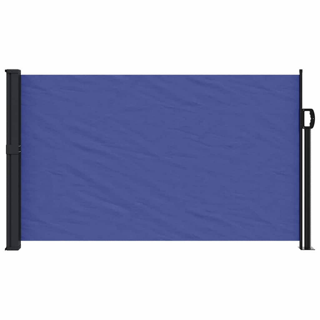 Retractable side awning blue 117x300 cm
