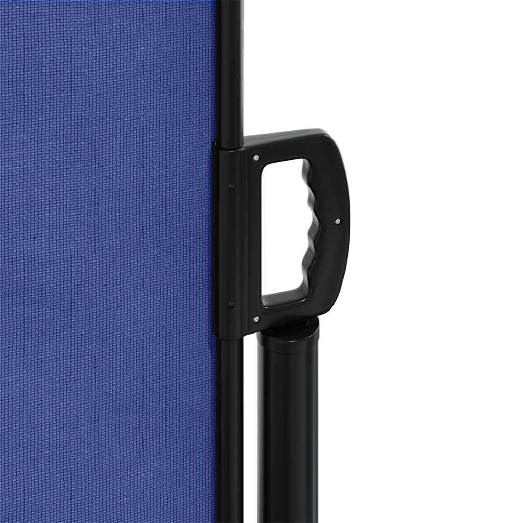 Retractable side awning blue 117x300 cm