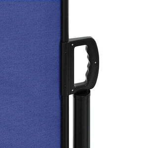 Retractable side awning blue 117x300 cm