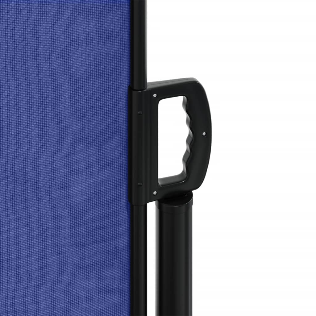 Retractable side awning blue 140x300 cm
