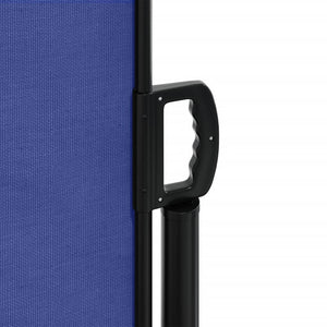 Retractable side awning blue 140x300 cm