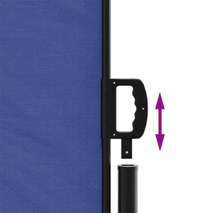 Retractable side awning blue 160x300 cm