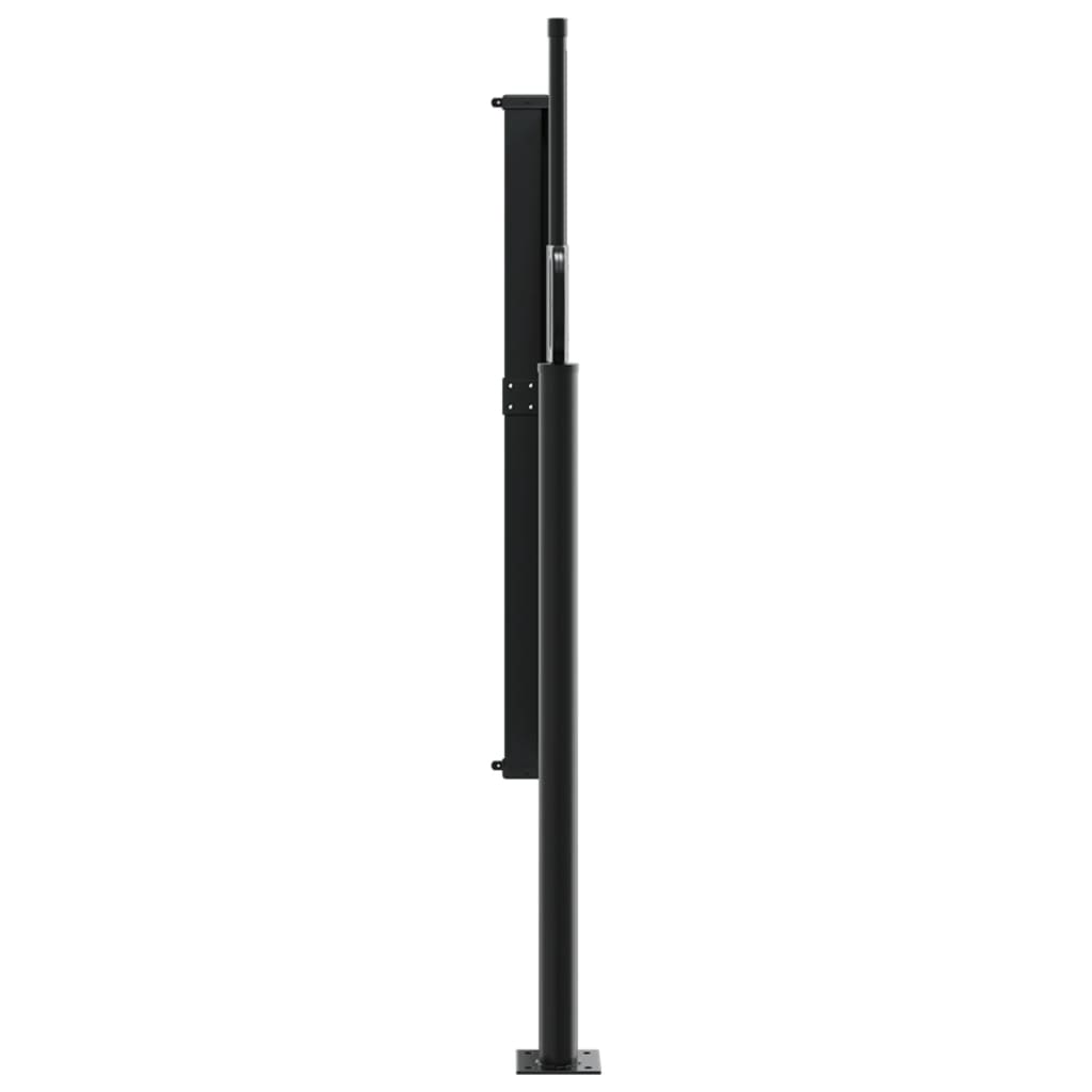 Retractable side awning blue 140x500 cm