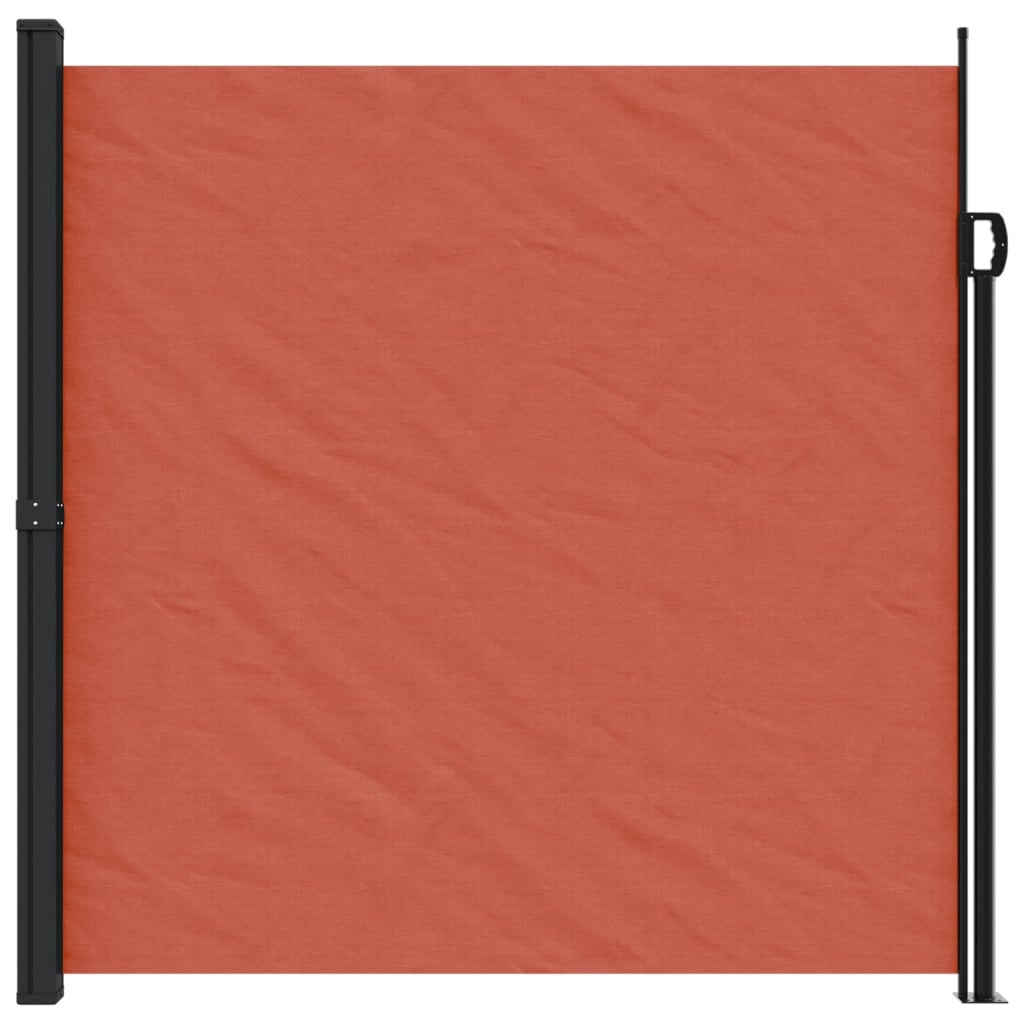 Retractable side awning terracotta 200x600 cm