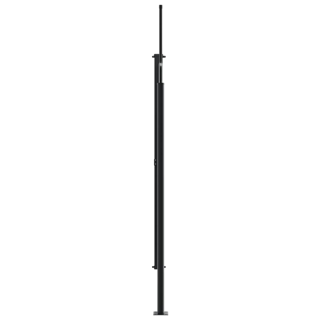 Retractable side awning terracotta 200x600 cm